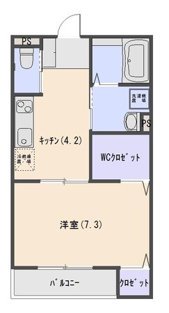 リバーコートFの物件間取画像